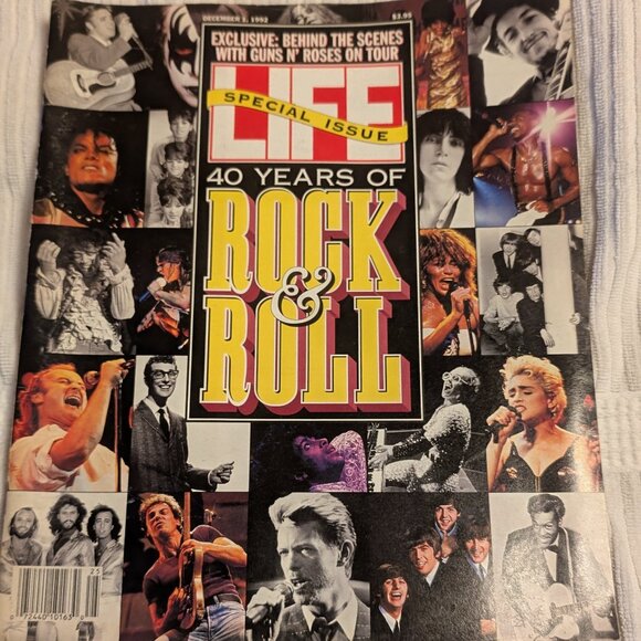 Life Magazine 40 Years of Rock & Roll Special Issue Dec 1, 1992 Like New! - Picture 1 of 6